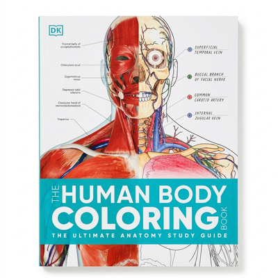 The Human Body Coloring Book paperback cover